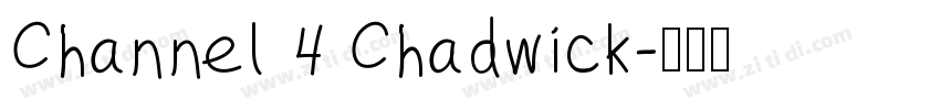 Channel 4 Chadwick字体转换